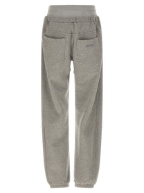 The Attico American Fleece Joggers Grey