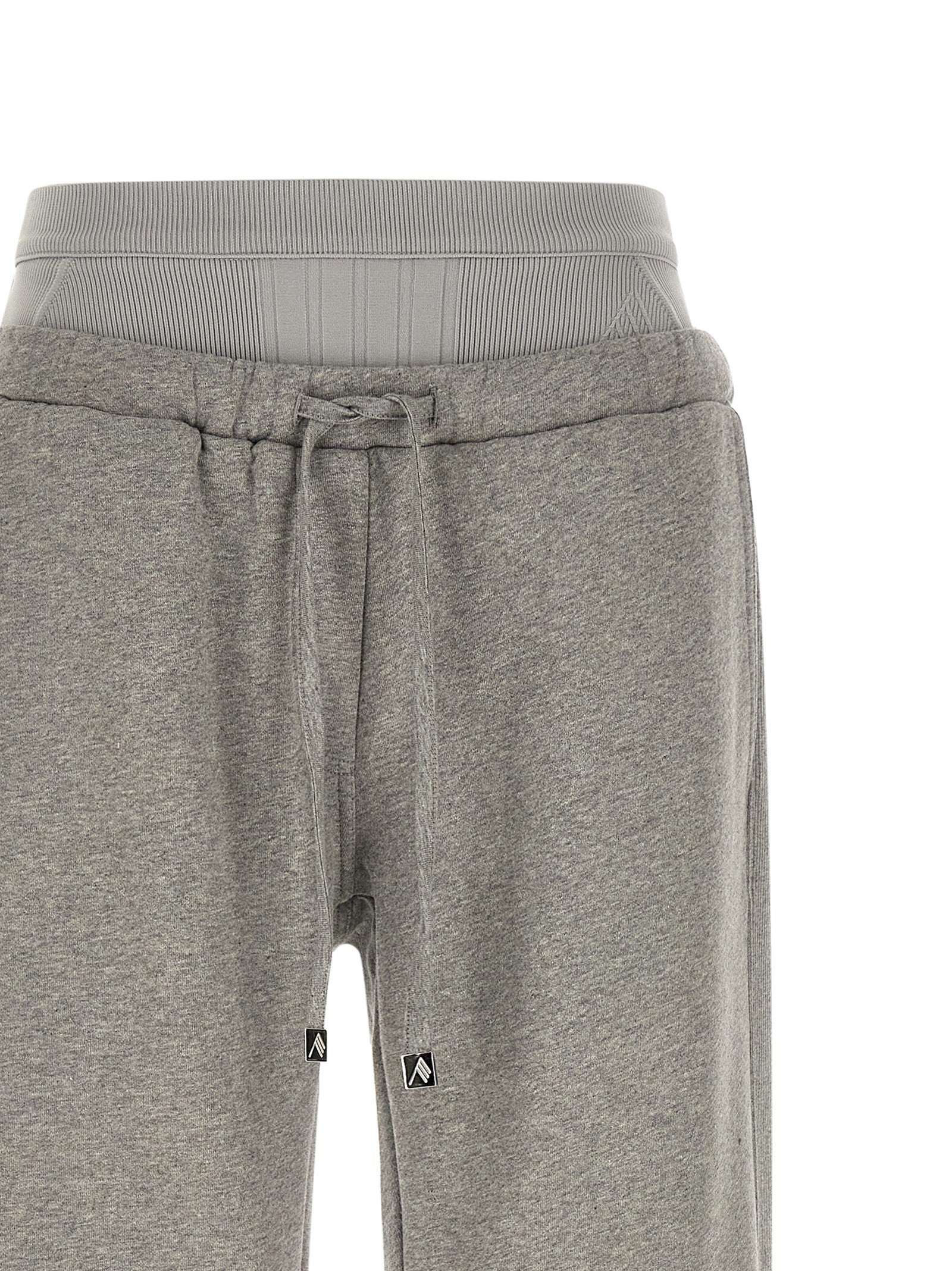The Attico American Fleece Joggers Grey