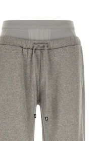 The Attico American Fleece Joggers Grey