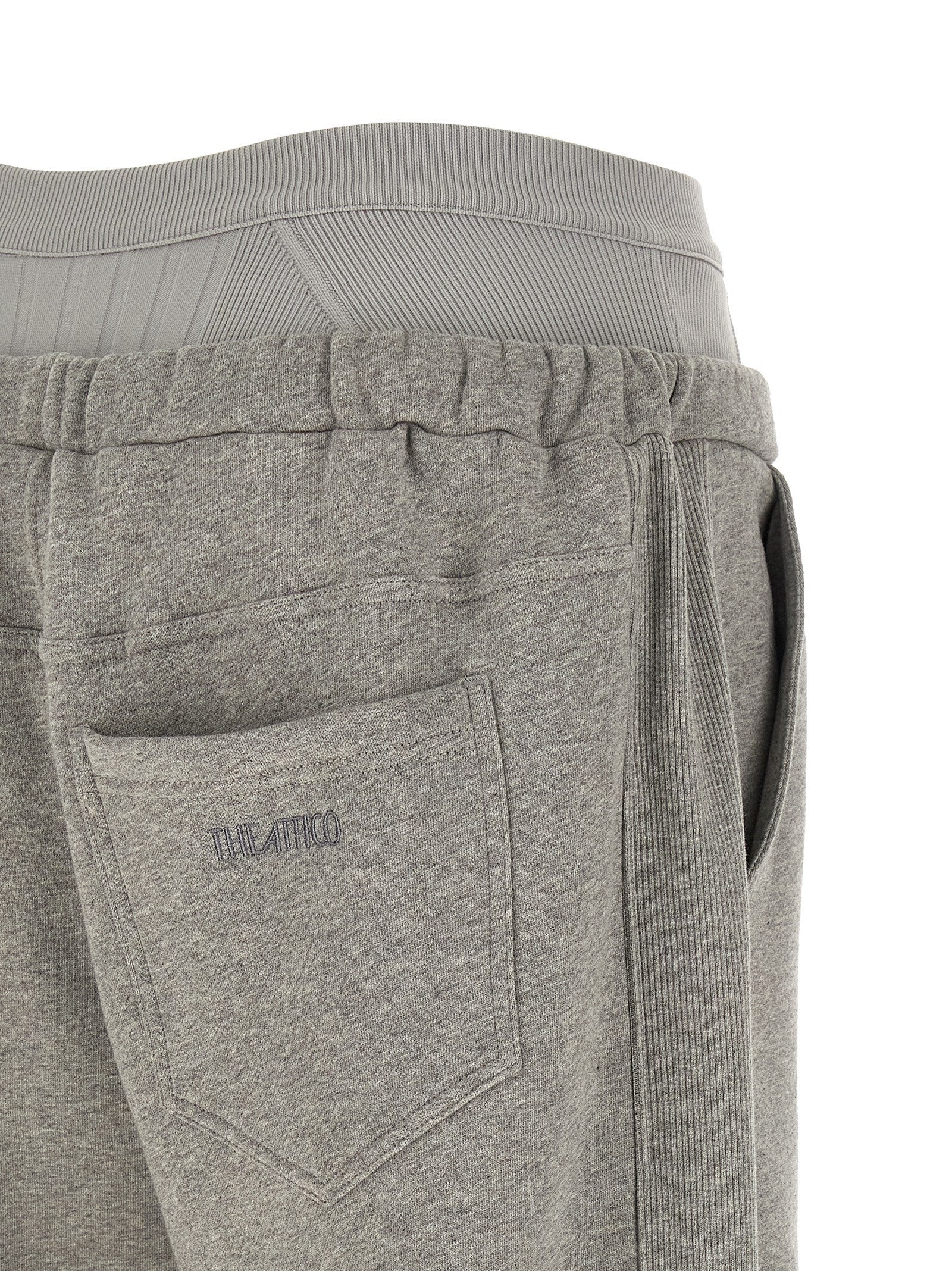 The Attico American Fleece Joggers Grey