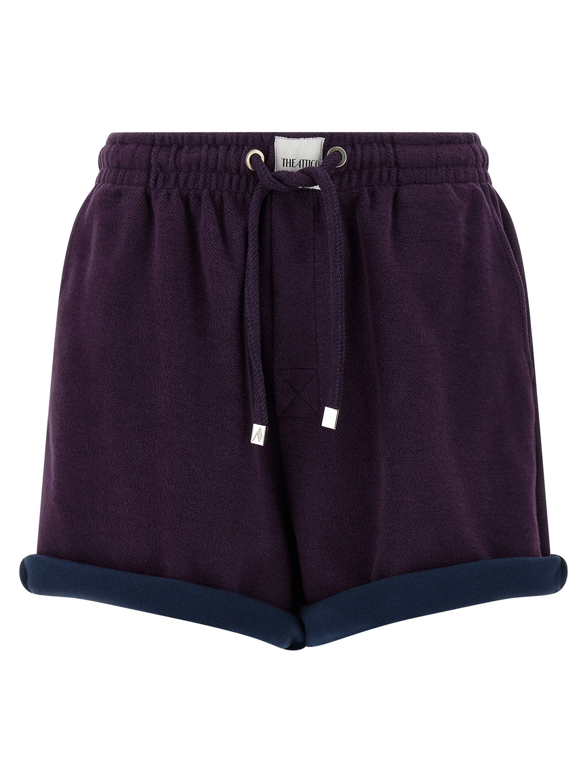 The Attico American Fleece Shorts Purple