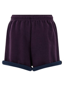 The Attico American Fleece Shorts Purple