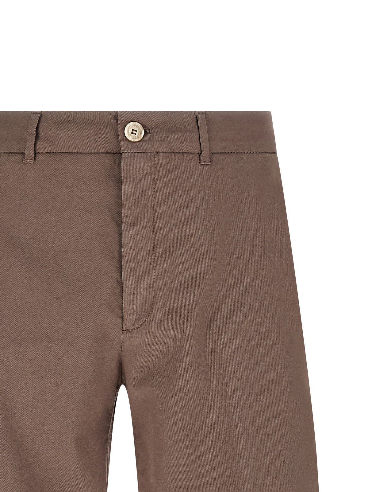 Brunello Cucinelli American Pima Cotton Bermuda Shorts Brown