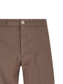 Brunello Cucinelli American Pima Cotton Bermuda Shorts Brown