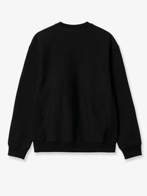 Carhartt Wip Men's American Script Cotton Blend Sweatshirt Black