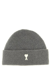 Ami Paris Ami De Cœur Beanie Grey