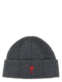 Ami Paris Ami De Cœur Beanie Grey