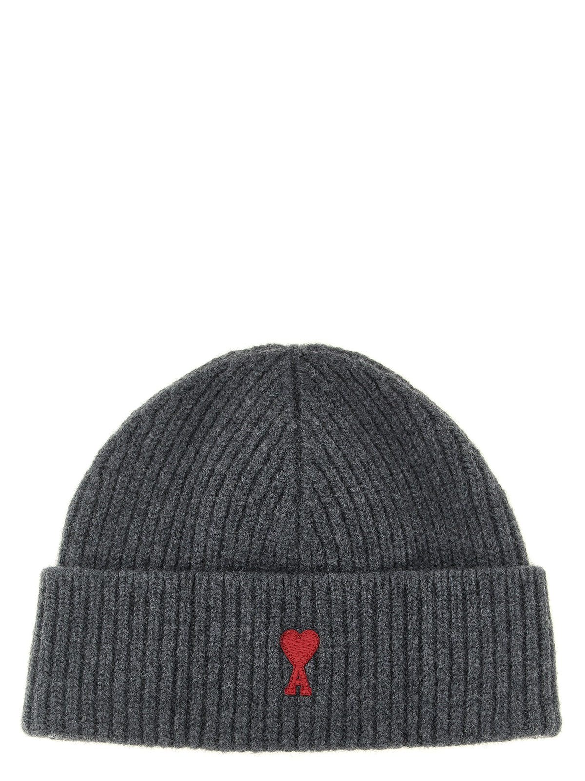 Ami Paris Men's Virgin Wool Hat Black