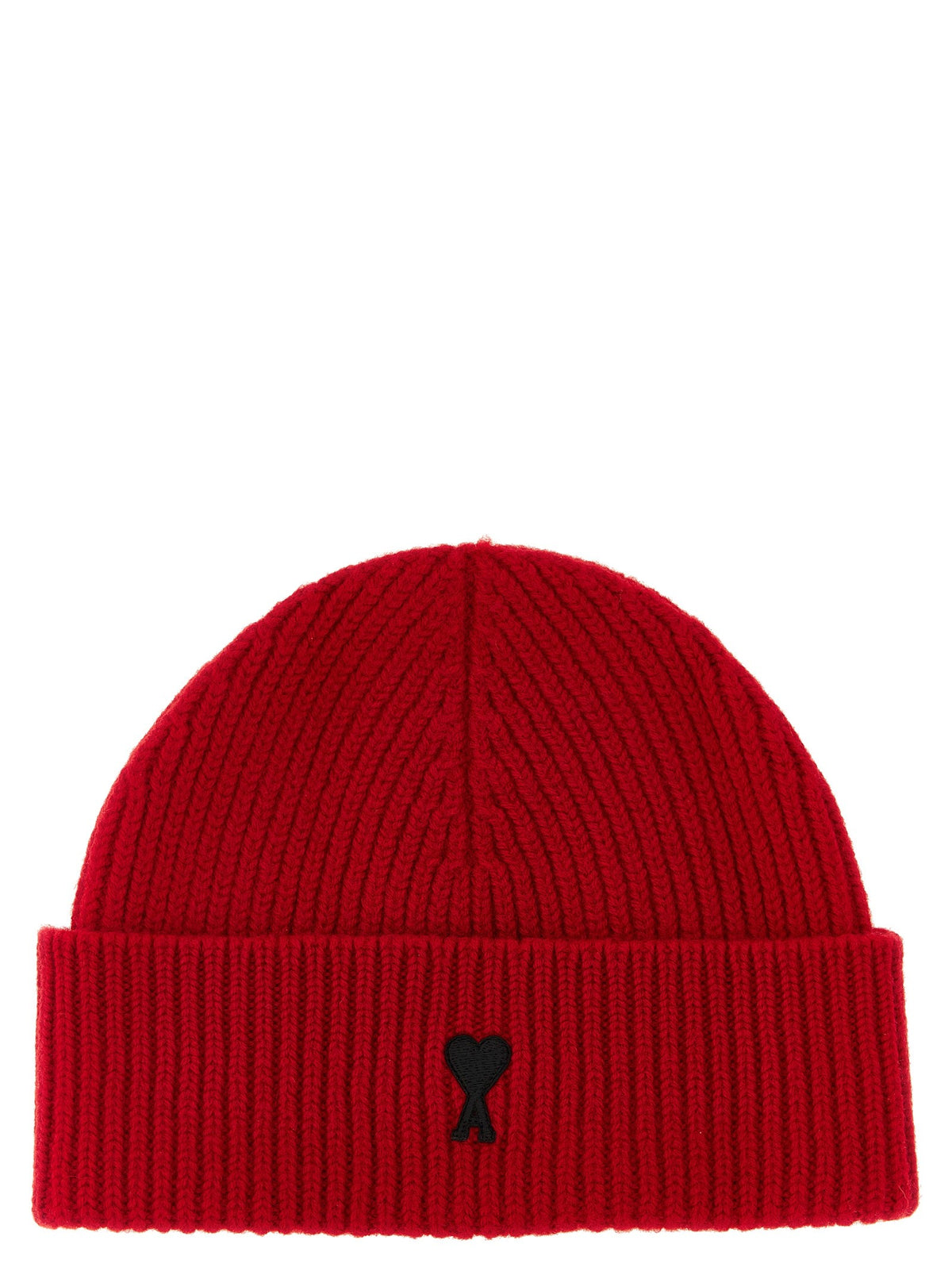 Ami Paris Ami De Coeur Beanie Red