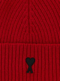 Ami Paris Ami De Coeur Beanie Red