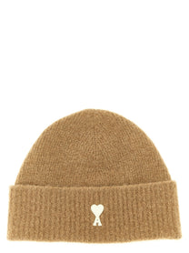 Ami Paris Ami De Cœur Beanie Beige