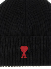 Ami Paris Ami De Cœur Beanie Black, view 3