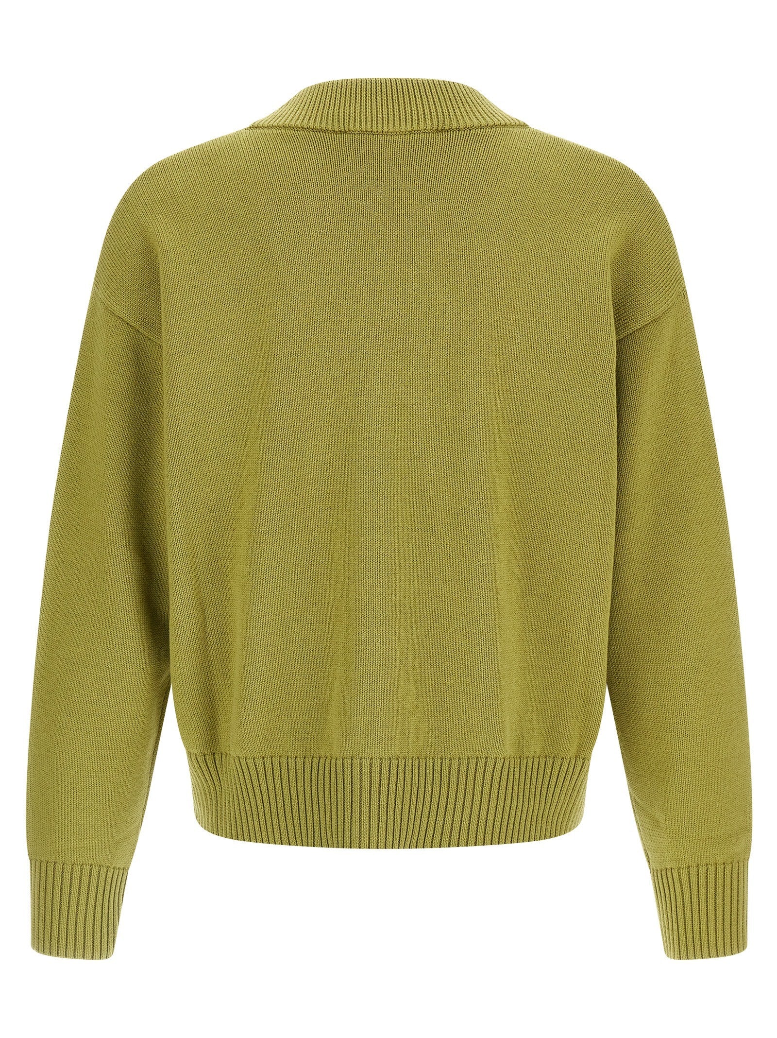 Ami Paris Ami De Coeur Cardigan Green