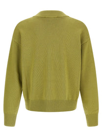 Ami Paris Ami De Coeur Cardigan Green