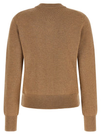 Ami Paris Ami De Coeur Cardigan Beige