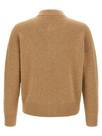 Ami Paris Ami De Cœur Cardigan Beige