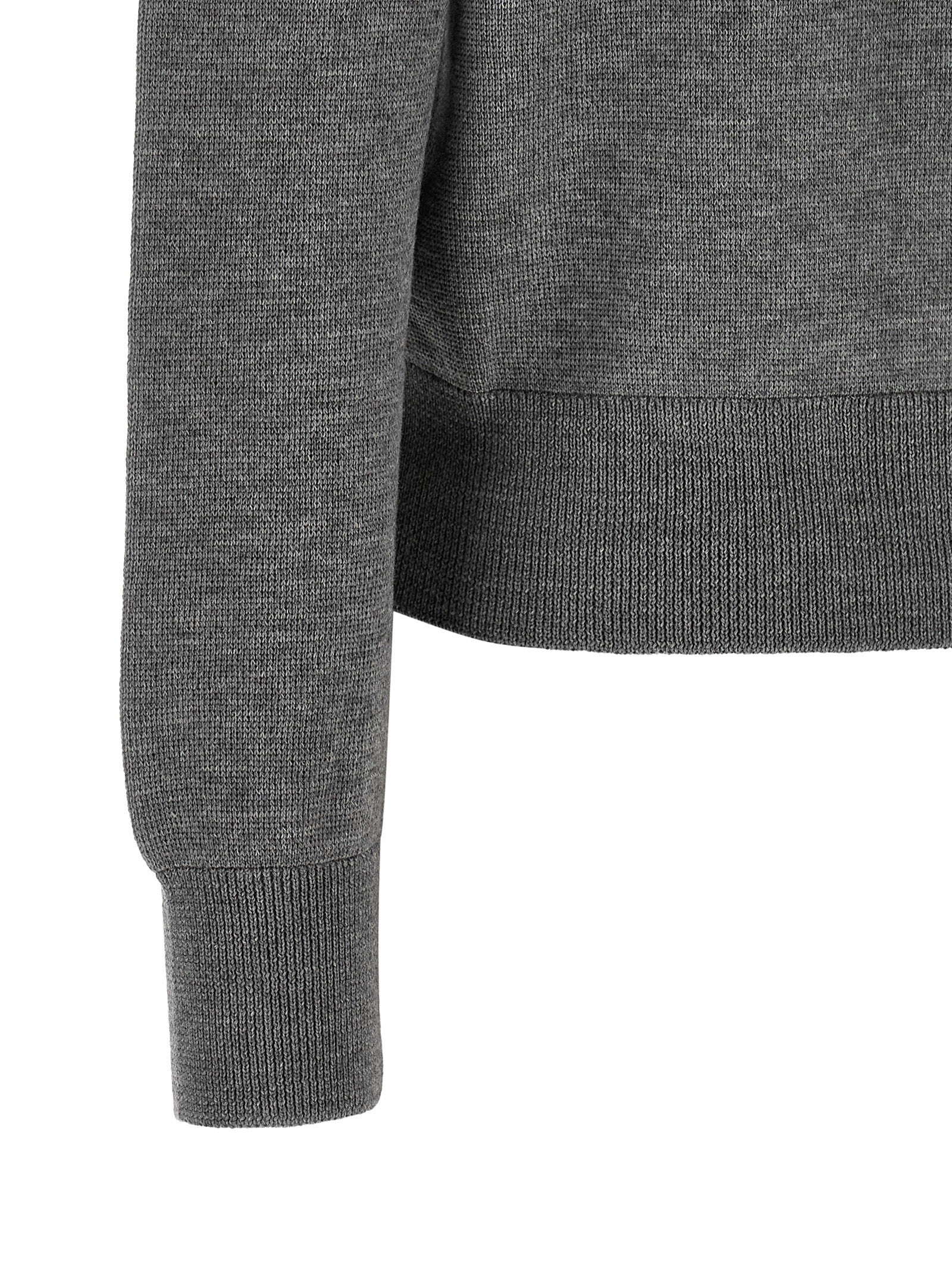 Ami Paris Ami De Coeur Cardigan Grey