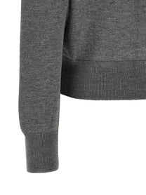 Ami Paris Ami De Coeur Cardigan Grey