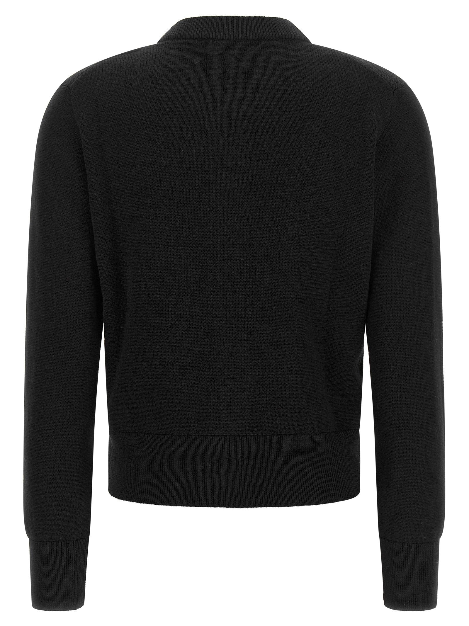 Ami Paris Ami De Coeur Cardigan Black