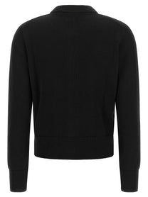 Ami Paris Ami De Coeur Cardigan Black