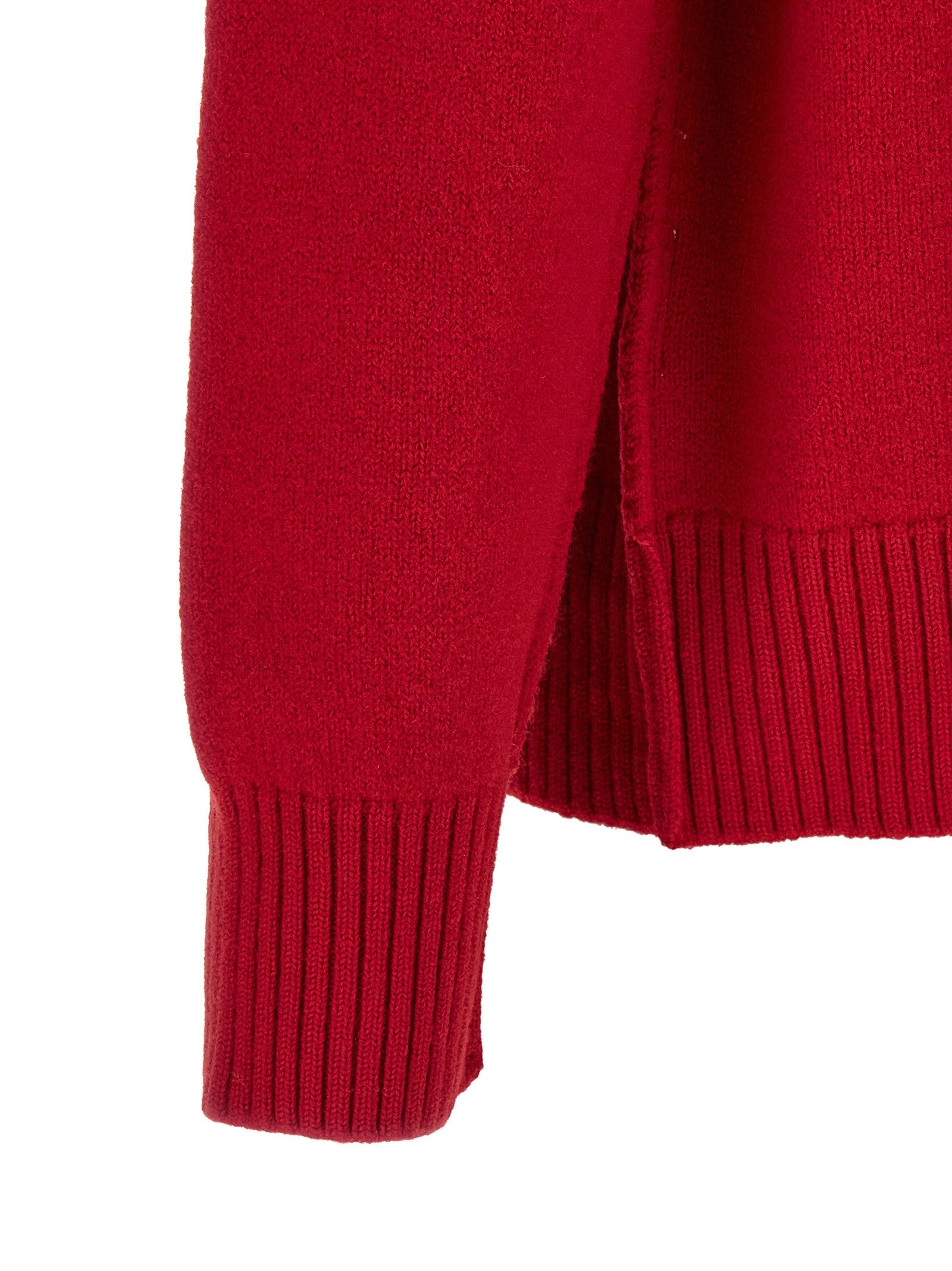 Ami Paris Ami De Coeur Cardigan Red
