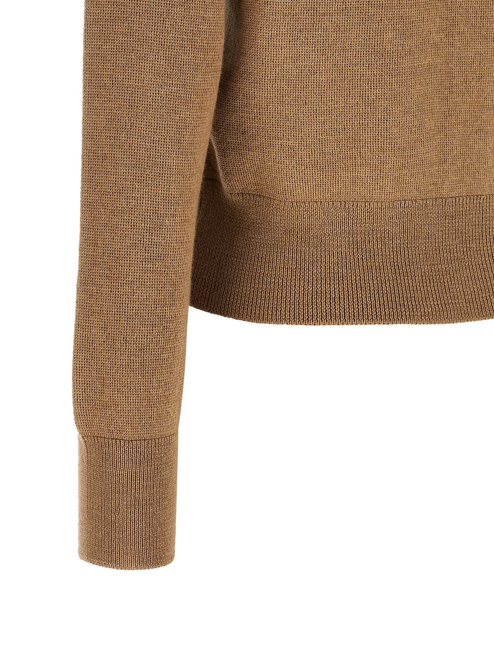Ami Paris Ami De Coeur Cardigan Beige