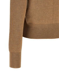 Ami Paris Ami De Coeur Cardigan Beige