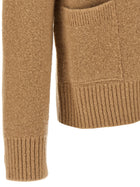 Ami Paris Ami De Cœur Cardigan Beige