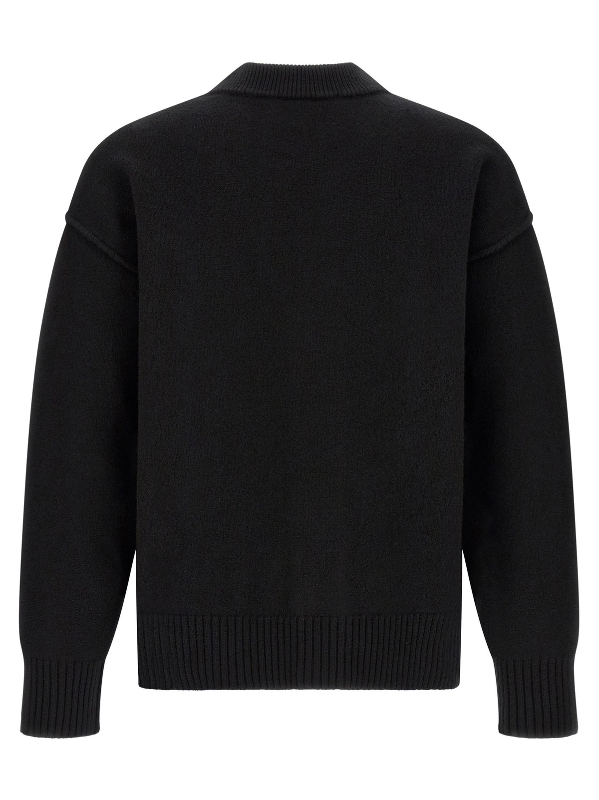 Ami Paris Ami De Coeur Cardigan Black