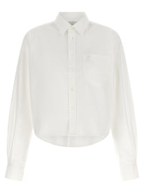 Ami Paris Ami De Coeur Cropped Shirt White
