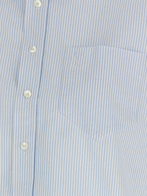 Ami Paris Ami De Coeur Cropped Shirt Blue