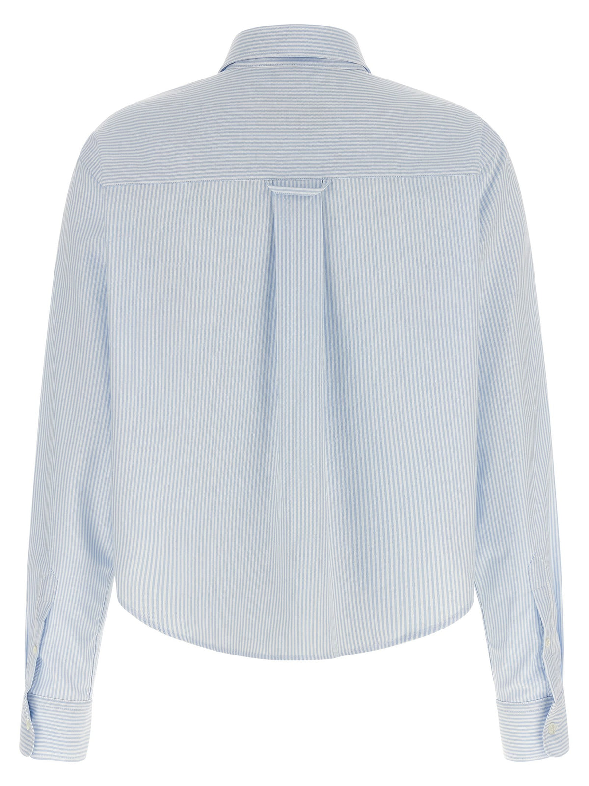 Ami Paris Ami De Coeur Cropped Shirt Blue, view 2