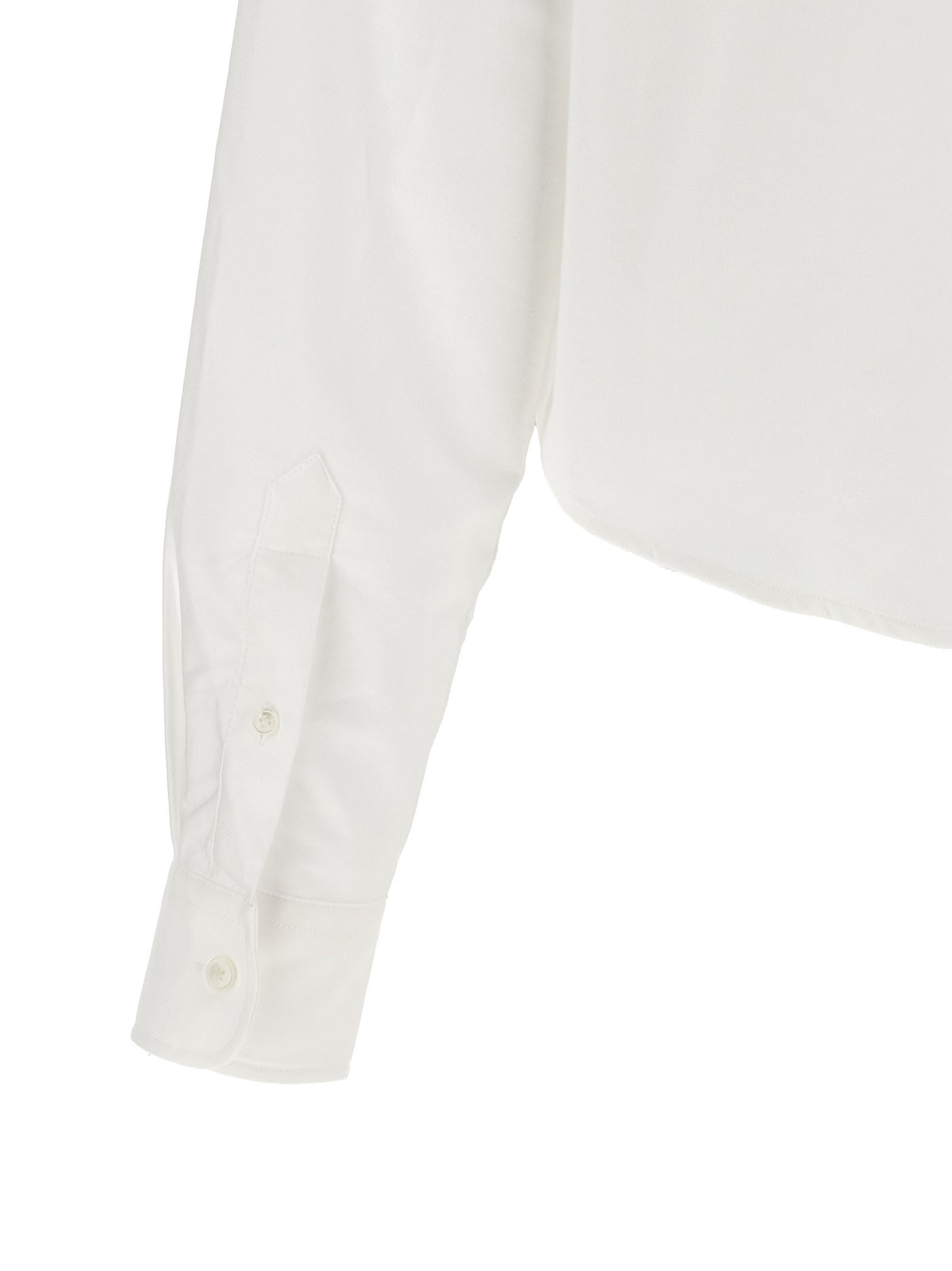 Ami Paris Ami De Coeur Cropped Shirt White
