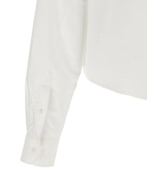 Ami Paris Ami De Coeur Cropped Shirt White