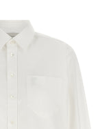 Ami Paris Ami De Coeur Cropped Shirt White, view 3