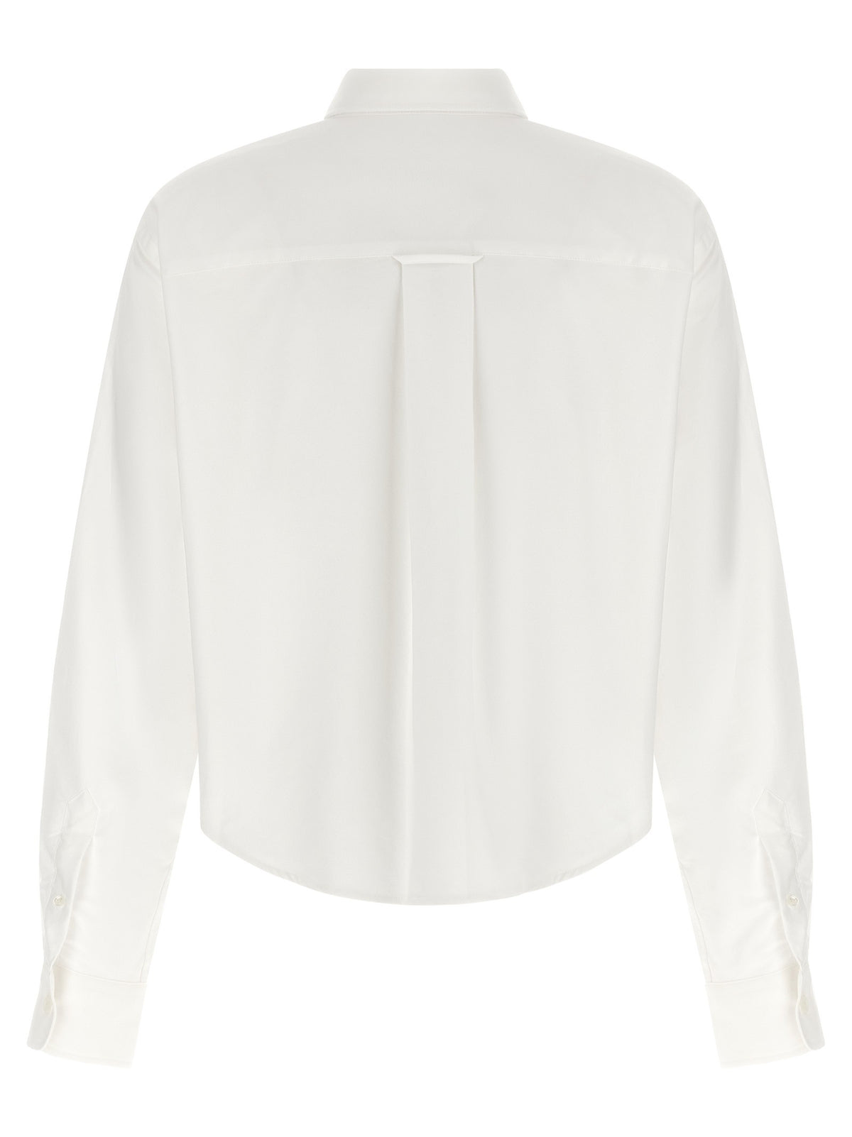 Ami Paris Ami De Coeur Cropped Shirt White