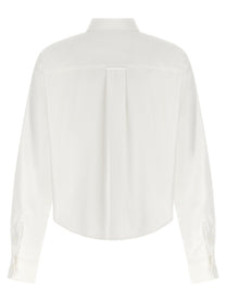 Ami Paris Ami De Coeur Cropped Shirt White