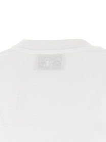 Ami Paris Ami De Coeur Cropped Shirt White