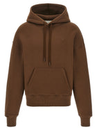 Ami Paris Ami De Cœur Hoodie Brown