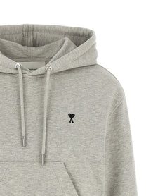 Ami Paris Ami De Cœur Hoodie Grey