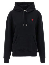 Ami Paris Ami De Coeur Hoodie Black