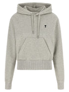 Ami Paris Ami De Cœur Hoodie Grey