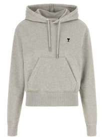 Ami Paris Ami De Cœur Hoodie Grey