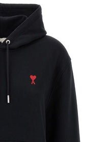 Ami Paris Ami De Coeur Hoodie Black