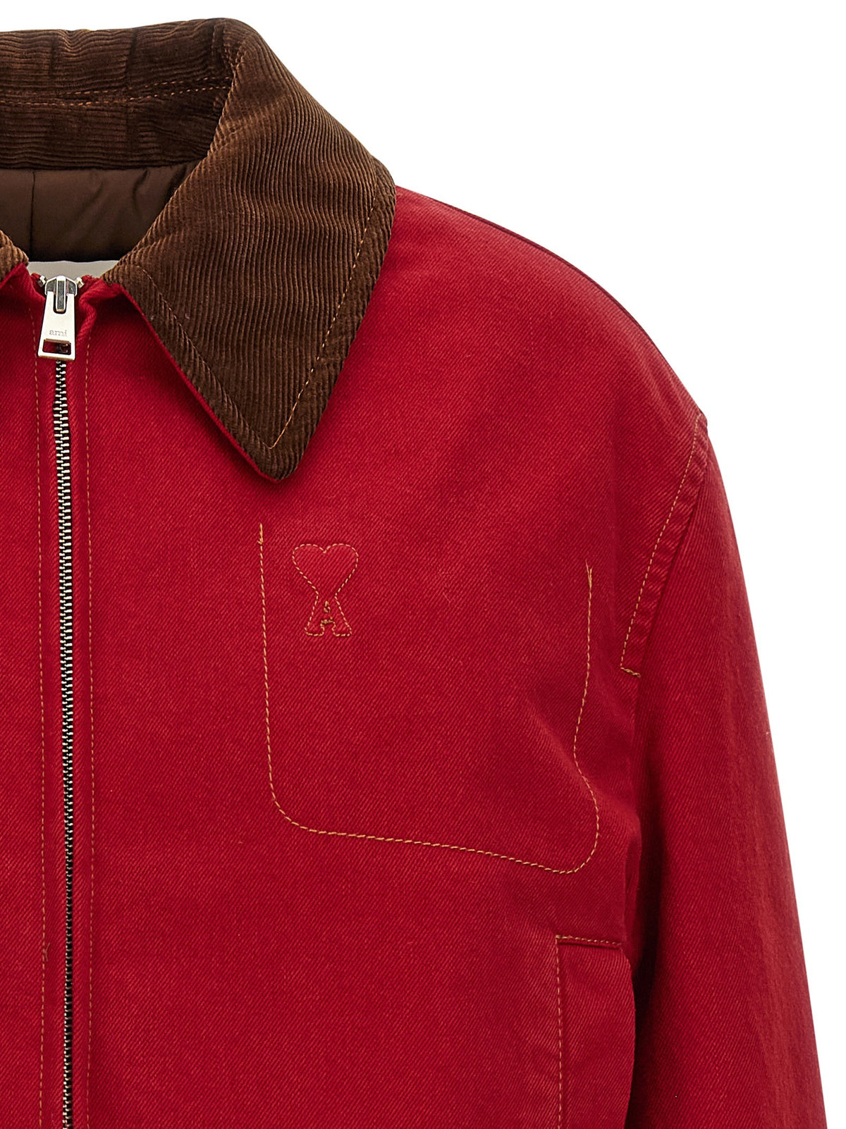 Ami Paris Ami De Coeur Jacket Red, view 3
