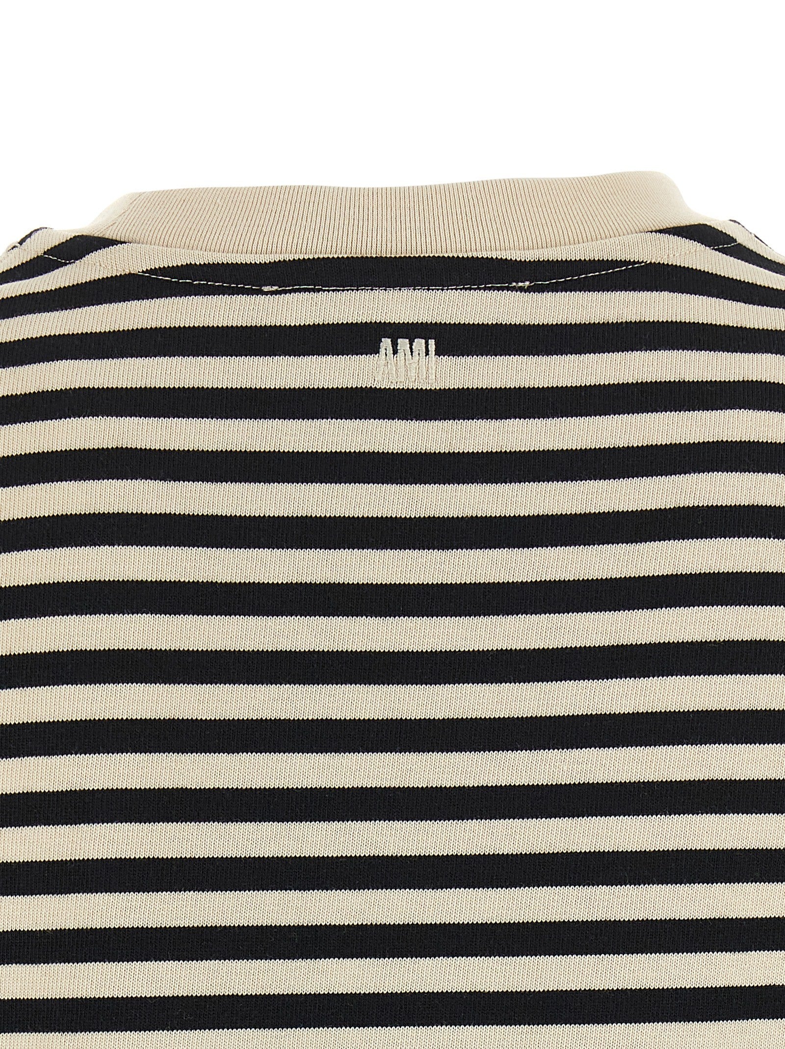 Ami Paris Ami De Coeur Marinière Shirt White