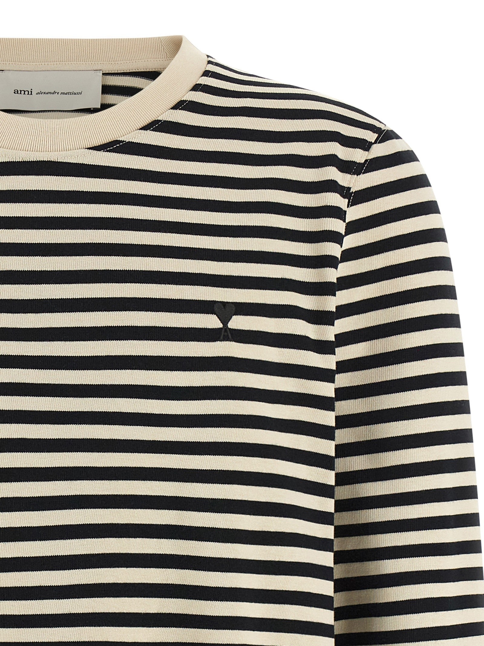 Ami Paris Ami De Coeur Marinière Shirt White