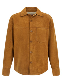 Ami Paris Ami De Coeur Overshirt Brown
