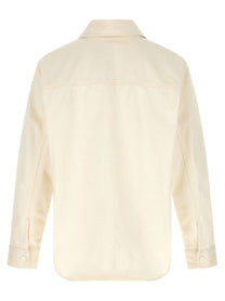 Ami Paris Ami De Coeur Overshirt Beige