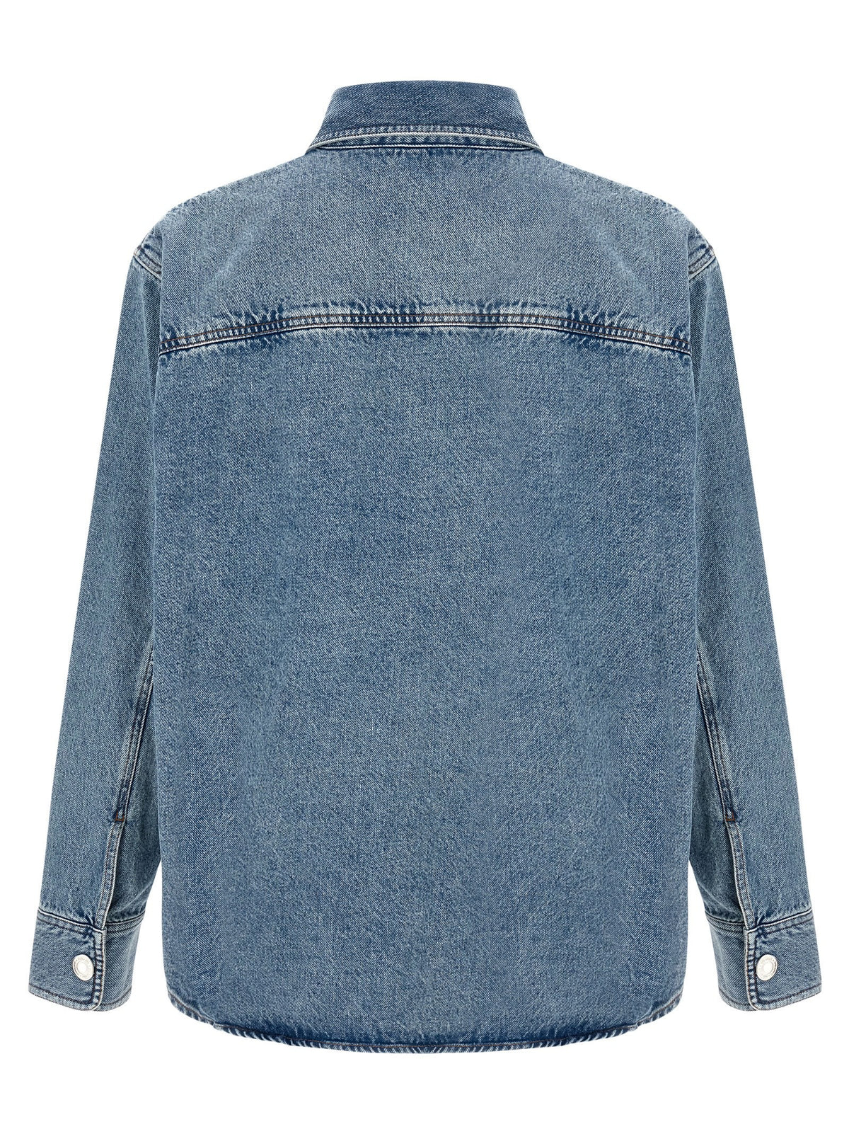 Ami Paris Ami De Coeur Overshirt Blue